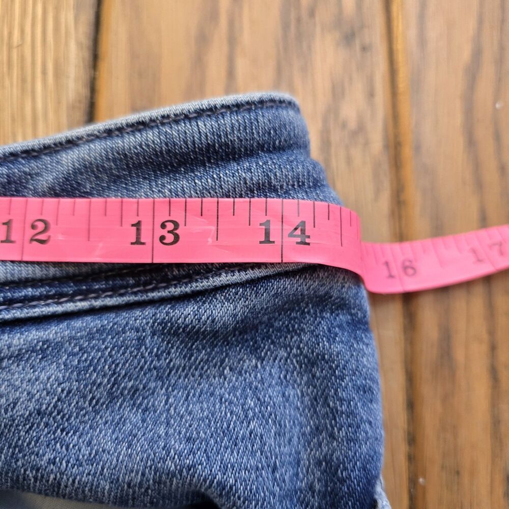 Paige Cindy High Rise Straight Leg Jeans Ankle Length Exposed Button Fly Size 29 - Picture 8 of 10